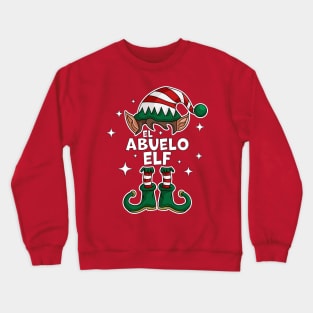 El Abuelo Elf - Grandpa Elf Christmas Party Matching Family Crewneck Sweatshirt